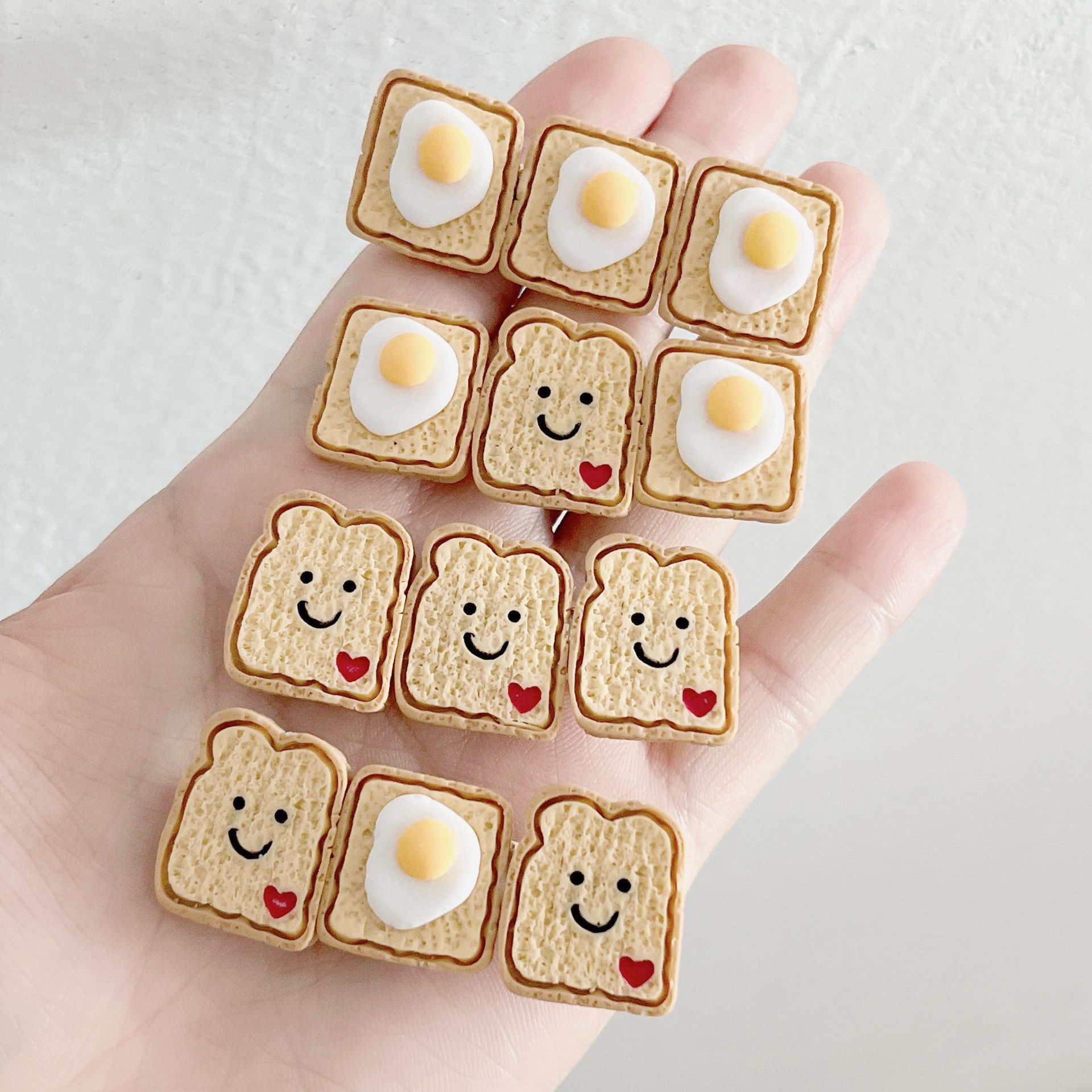 Симпатичный аксессуар для волос, имитация еды, тосты, яичница, заколка для волос