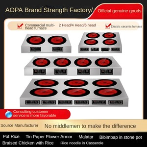 Fornello a più teste in acciaio inossidabile ad alta potenza Dascillidae M filo commerciale casseruola elettrico fornello a induzione - Product Image 5