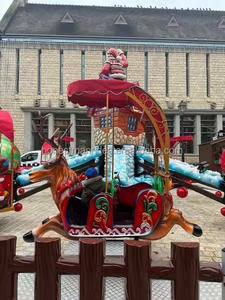 Giostra Aerei Semoventi di Natale da 16 Posti, a Tema Babbo Natale, per Adulti, da Parco Divertimenti - Product Image 4