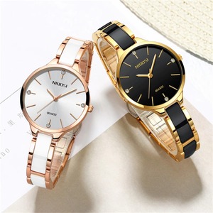 Montre-bracelet à quartz de luxe pour femme avec logo personnalisé, boîtier en alliage, mouvement Ronda, livrée en coffret, montre tendance pour femme d'affaires - Product Image 1