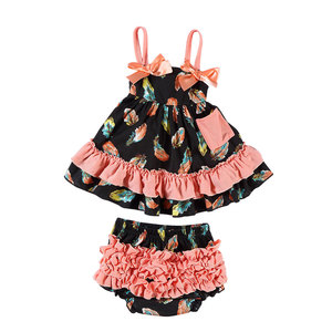 Ensemble de vêtements pour bébé, nouveau design, vêtements d'été pour filles, robe et haut pour filles - Product Image 3