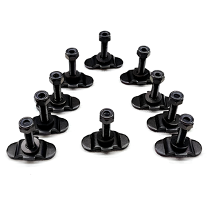 Треки из нержавеющей стали для крепления грузов в грузовиках и авиатранспорте с резьбой M6, M3, M4, M5, M8 — длины 40 мм, 25 мм, 50 мм, 12 мм - Product Image 4