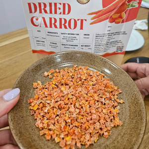 Venta al por mayor de zanahorias picadas secas de Vietnam, verduras deshidratadas agrícolas, servicio de exportación OEM - Product Image 1