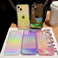 Coque de téléphone antichoc en TPU et acrylique électroplaqué, style urbain, avec béquille, pour XR XS 15 14 13 12 Pro Max – Vente en gros