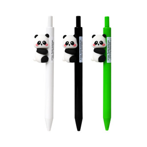 Cute Panda Shaped Gel Pen 0.5mm Quick Drying Cartoon Writing Pen For Students Office School Use Plastic Shell - Product Image 5