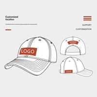 Casquette de baseball en toile décontractée et tendance avec logo personnalisé, bords souples, blocs de couleur, personnalisable, ajustable, 100 % coton, pour le marché international