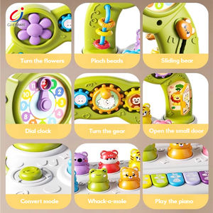 Jouet éducatif précoce Montessori Chengji, jeu de taupe à frapper de dessin animé, jouets de <span class=keywords><strong>piano</strong></span> pour tout-petits pour l'apprentissage - Product Image 3