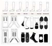 Chaussettes Jacquard Personnalisées pour Hommes et Femmes, Motifs Floraux Amusants, Tendance et Élégantes, Chaussettes en Coton pour Fêtes