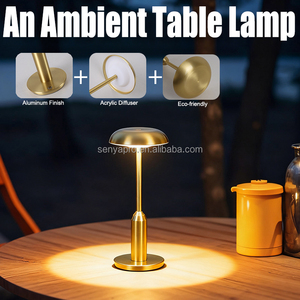 Lampe de table LED sans fil rechargeable SENYA-PRO, simple, de haute qualité, en aluminium de luxe, pour <span class=keywords><strong>restaurant</strong></span> - Product Image 4