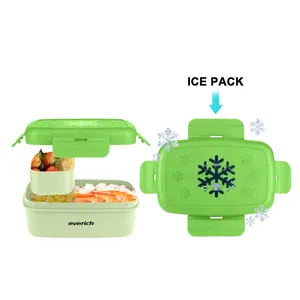 Everich profesyonel üretim toptan gıda sınıfı plastik yemek kabı yetişkinler için buz paketi ile kapak