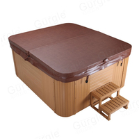 Bain à remous extérieur Gurgle pour jardin, spa 5 personnes, baignoire à remous 49 jets, système Balboa, panneau TP, massage à air, bain à remous