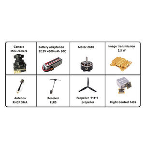 Nouveau drone FPV longue portée Payload Racing 7 pouces avec GPS, VTX 1.6-10W, VRX 100-750Mhz, vision nocturne TI/IR, caméra 4K, drone longue portée - Product Image 2