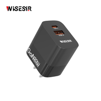 Chargeur portable rapide WISESIR 20W GaN PD en forme de glaçon Type-C pour téléphones et tablettes avec protection OTP, efficacité de 92%