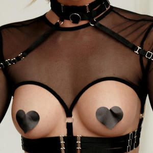 Set di Lingerie Erotica Best Seller con Maniche Lunghe e Reggicalze, <span class=keywords><strong>Intimo</strong></span> Raffinato Senza Censura, Kit Reggiseno Push-up <span class=keywords><strong>Rosso</strong></span> Sensuale e <span class=keywords><strong>Intimo</strong></span> - Product Image 4