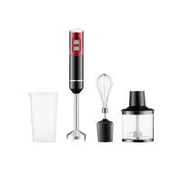 Handmixer, voedselverwerker, plastic fruitmixer, kleine keukenhulp, variabele snelheid, drukknop, buitenhandmixer