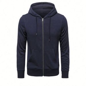 Wholesale Custom Color Logo Men Printed Oversized Cotton Plain Oem Zipper Unisex High Quality Mens Pullover Zip up Hoodie - Product Image 3