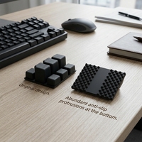 Attache-câble en silicone personnalisée avec support adhésif pour organiser les câbles de charge de téléphones, appareils de cuisine et de bureau – Couleurs personnalisables
