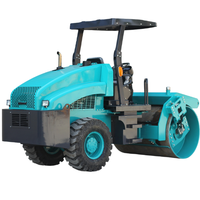 Rouleau compresseur à asphalte de haute qualité, 5 tonnes, à monter, petit, robuste, à tambour unique, moteur haute efficacité, garantie 1 an