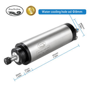 Moteur de broche CNC silencieux refroidi par eau Zhong Hua Jiang ER11 65mm 4 roulements 1.5KW 110V/220V BT30 pour machine de gravure CNC - Product Image 4
