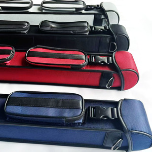 Hochwertige 2-teilige Billard-Pool-Queue-Stick-Tasche Tragbare 5-Loch-PU-Leder-/Stoff-Queue-Hülle mit Rechteck öffnung und 4 Farben. - Product Image 6