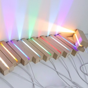 Lampe <span class=keywords><strong>de</strong></span> nuit LED 3D en acrylique à base <span class=keywords><strong>de</strong></span> bois véritable, à commutation RGB, à courant continu 6V USB, économe en énergie, pour la décoration <span class=keywords><strong>de</strong></span> la maison - Product Image 1