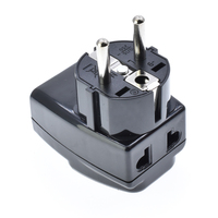 Adaptateur de voyage universel 1 à 3 voies, norme européenne, pour téléphone, ordinateur portable, rasoir, chargeur