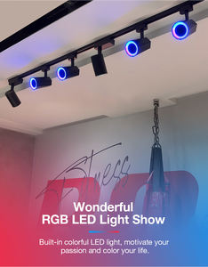 Rail de voie RGB <span class=keywords><strong>Haut</strong></span>-<span class=keywords><strong>parleur</strong></span> 12w Rail Conception réglable Système commercial <span class=keywords><strong>Haut</strong></span>-<span class=keywords><strong>parleur</strong></span> d'éclairage pour <span class=keywords><strong>magasin</strong></span> et salle d'exposition - Product Image 4