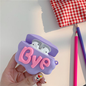 Funda de silicona suave con dibujos animados para Apple <span class=keywords><strong>Airpods</strong></span> 1 <span class=keywords><strong>2</strong></span> <span class=keywords><strong>pro</strong></span>, funda bonita para auriculares inalámbricos 3D - Product Image 2