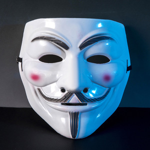 Yin Yang faccia Clown ragno maschera Horror di Halloween divertente per feste con maschera piena faccia spaventosa di Pasqua testa di Zombie occhi bianchi <span class=keywords><strong>sorriso</strong></span> fantasma - Product Image 4