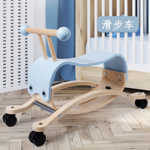 Coche de equilibrio de madera de cuatro ruedas para niños, andador para bebés, cochecito de juguete, tablero de flexión de Educación Temprana, juguetes educativos para niños - Product Image 3