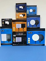 Panneau lumineux vidéo LED pour la photographie Lampe à remplissage annulaire 10 pouces Télécommande 3000K-6500K Dimmable pour Youtube Shoot Live Streaming