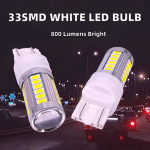 Ampoule LED Super Lumineuse 7443 7440 5630 5730 33SMD pour Feu Stop Arrière 12V Blanc 800 Lumens 6000K~6500K - Product Image 2