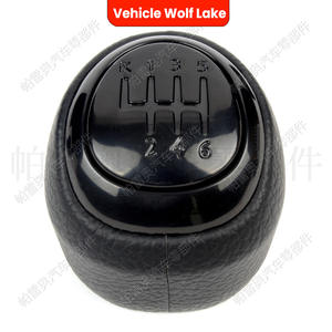 Poignée de levier de vitesse de voiture Wolf Lake, 6 vitesses, en cuir ergonomique, pour Saab 9-3 2003 2012 - Product Image 1