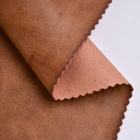 Cuir artificiel PU brossé populaire, finition résistante aux taches, anti-abrasion, anti-moisissure, couleur personnalisable pour chaussures