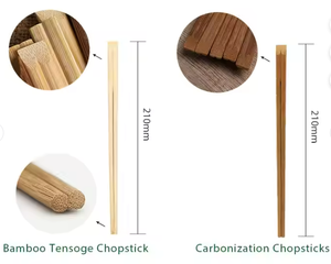 Bacchette usa e getta giapponesi stampate personalizzate di alta qualità bastoncini di bambù cinese riutilizzabili - Product Image 3