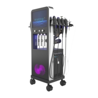 Appareil professionnel d'hydrodermabrasion 11 en 1, équipement de soin de la peau à jet d'oxygène pour le nettoyage du visage et l'élimination des points noirs