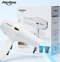 Sèche-cheveux professionnel pour animaux Shernbao 8300 Pro 2200W, sûr pour les chiens, les chats, les salons d'animaux et l'usage domestique