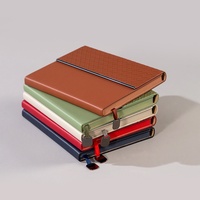 Cuaderno A5 de Cuero PU con Encuadernación Cosida, en Caja de Regalo, Diario Texturizado, Bloc de Notas, en Oferta