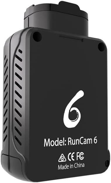 RunCam 6 4K WiFi FPV Action Camera with 128GB SD Card, Wide Angle Sports Helmet Cam with PWM Control for RC Drones