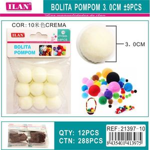 Palline di Paillettes Ilan 3.0 Cm Colore Crema per Decorazioni Artigianali - Product Image 3