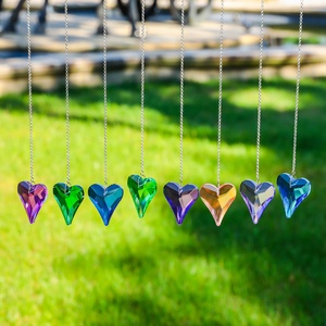 1pc Coração de Cristal Pingente Pendurado Prisma para Janela Outdoor Decoração Interior <span class=keywords><strong>Rainbow</strong></span> Maker Presentes para Mom Grandma Friend - Product Image 4