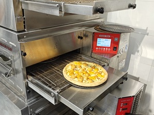 Transportador eléctrico de 20 pulgadas para hacer pizza, horno de túnel de impacto de acero inoxidable para comida rápida y uso en restaurantes - Product Image 5