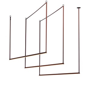 Luminaire suspendu long et créatif E27 LED avec interrupteur pour salon, hall d'hôtel, éclairage d'escalier - Product Image 5