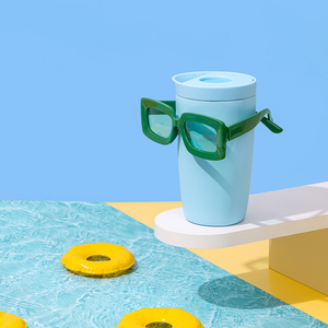 Caliente personalizado 360 grados tapas de prensa para beber taza de café aislada taza de café de acero inoxidable taza de doble pared a prueba de fugas taza de café - Product Image 2