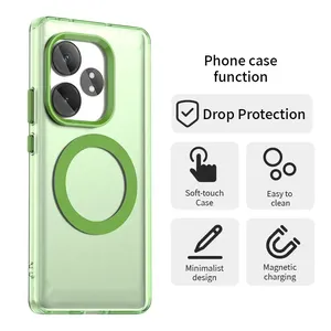 Funda mate a prueba de golpes para <span class=keywords><strong>Realme</strong></span> GT NEO <span class=keywords><strong>6</strong></span> SE GT6, funda trasera magnética <span class=keywords><strong>Realme</strong></span> 14 13 <span class=keywords><strong>Pro</strong></span> Plus Note 60, esmerilado, antideslizante, antiarañazos - Product Image 4