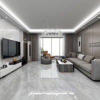 Vente flash : Carrelage en porcelaine brillant 60x60 effet marbre pour sol, surface polie et émaillée, carrelage pour sol et mur