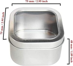 Échantillons Gratuits Disponibles – Boîte Métallique Carrée Personnalisée avec Fenêtre Transparente pour Emballage Alimentaire et Gâteaux - Product Image 2