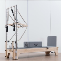 2026 Reformer de Pilates multifonctionnel en érable de qualité supérieure avec demi-tourne pour l'exercice de Pilates