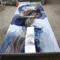 Panel Dinding PVC UV Motif Marmer Dekoratif, Pabrik Pembuat Panel Dinding Dekoratif, Papan Interior Custom, Cetak Custom
