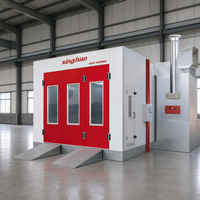 Cabine de peinture infrarouge électrique premium économique 43 kW 80 ° Cabines de peinture automobiles C Baking avec panneaux en laine de roche de pointe
